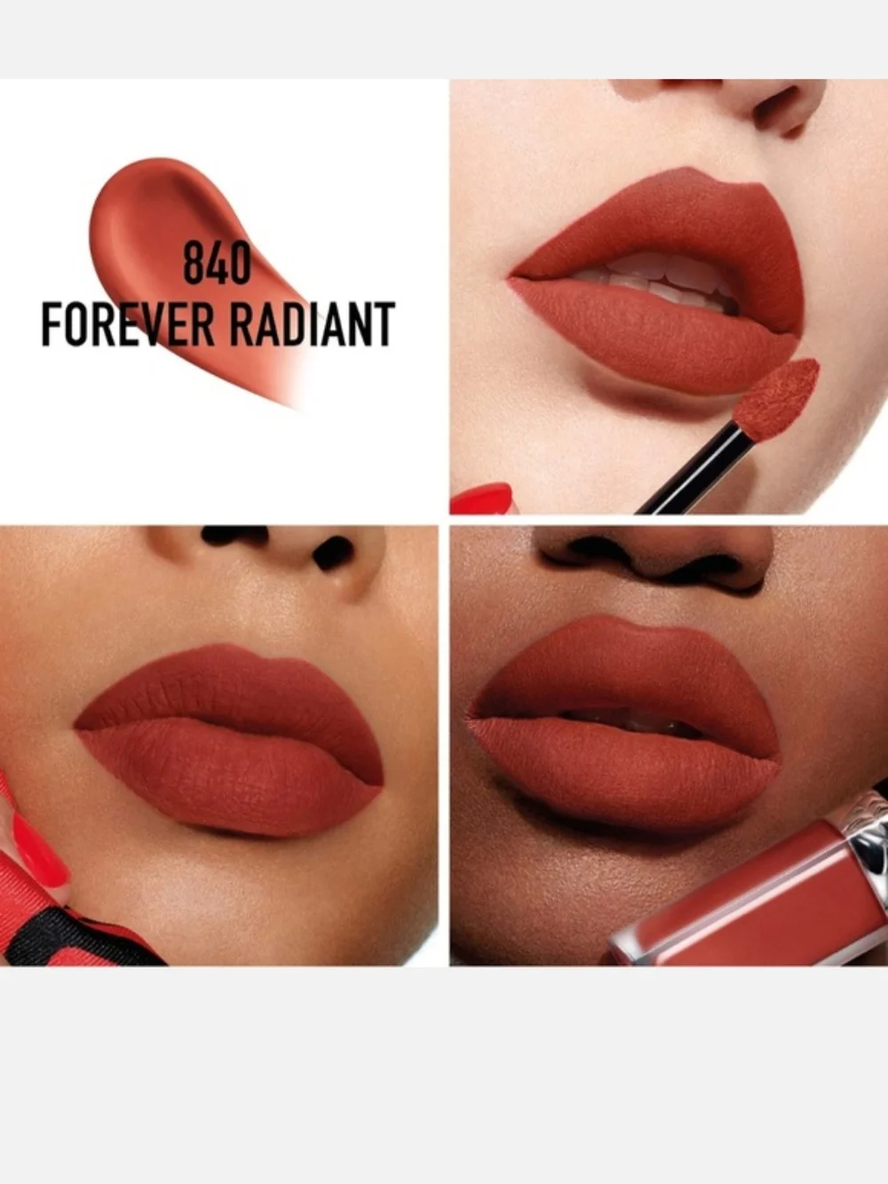 Dior Rouge Forever Liquid Transfer Proof Lipstick In 840 Forever Radiant NWOB